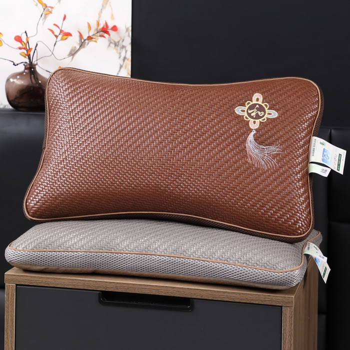 91家纺网 家纺一手货源 找家纺 （总）仁宇枕业 2026新款新品 家和万事兴夏季夏凉冰凉冰藤凉枕花草枕荞麦枕头枕芯