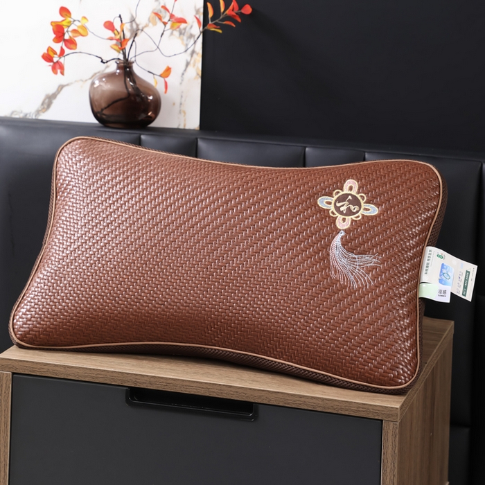 91家纺网 家纺一手货源 找家纺 （总）仁宇枕业 2026新款新品 家和万事兴夏季夏凉冰凉冰藤凉枕花草枕荞麦枕头枕芯