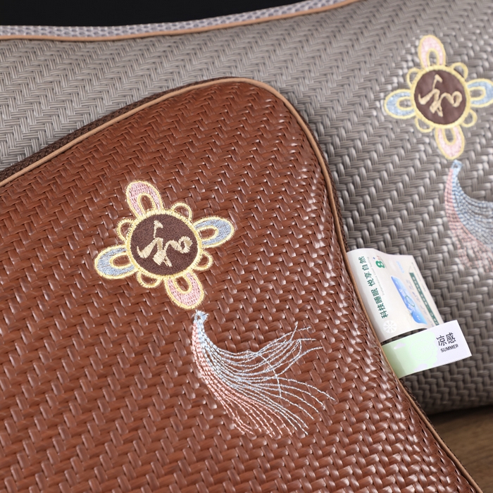 91家纺网 家纺一手货源 找家纺 （总）仁宇枕业 2026新款新品 家和万事兴夏季夏凉冰凉冰藤凉枕花草枕荞麦枕头枕芯