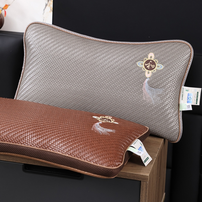 （总）仁宇枕业 2026新款新品 家和万事兴夏季夏凉冰凉冰藤凉枕花草枕荞麦枕头枕芯