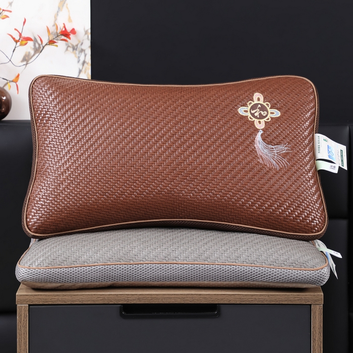 91家纺网 家纺一手货源 找家纺 （总）仁宇枕业 2026新款新品 家和万事兴夏季夏凉冰凉冰藤凉枕花草枕荞麦枕头枕芯