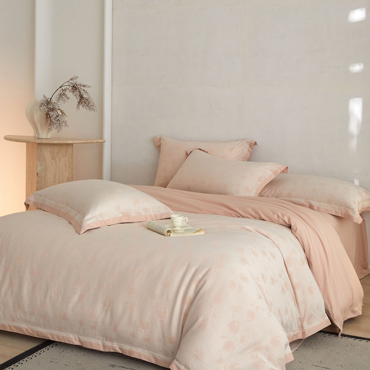 91家纺网 家纺一手货源 找家纺 （总）JUICY 橘滋家纺 2026新款云柔奢韵全棉色织提花系列四件套