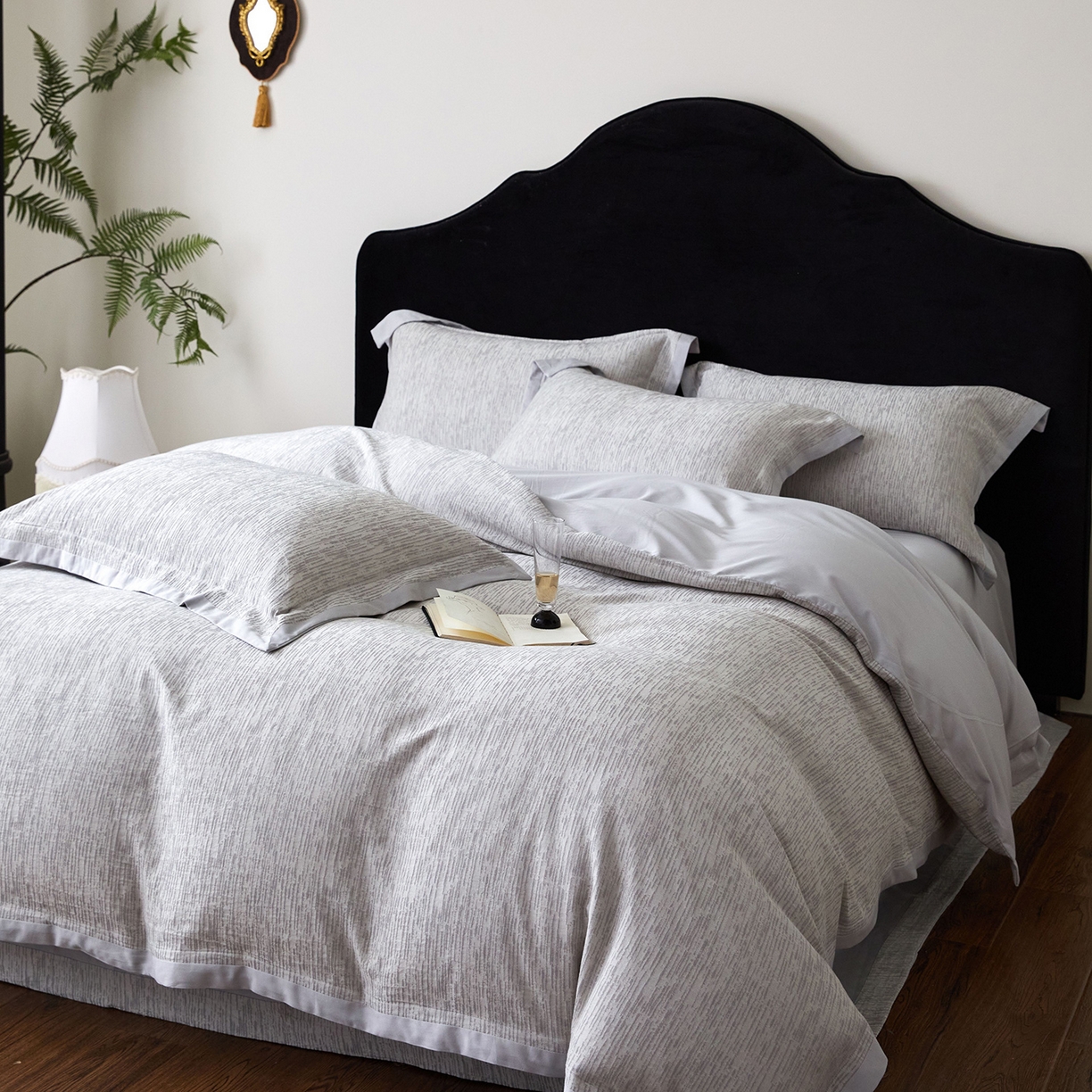 91家纺网 家纺一手货源 找家纺 （总）JUICY 橘滋家纺 2026新款云柔奢韵全棉色织提花系列四件套