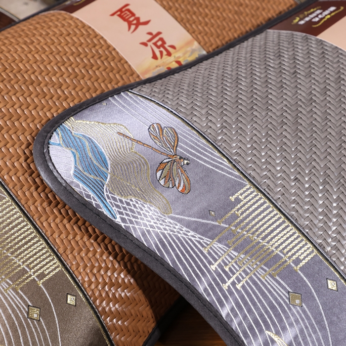 91家纺网 家纺一手货源 找家纺 （总）仁宇枕业 2026新款新品 蜻蜓戏水冰藤夏凉花草荞麦枕头枕芯