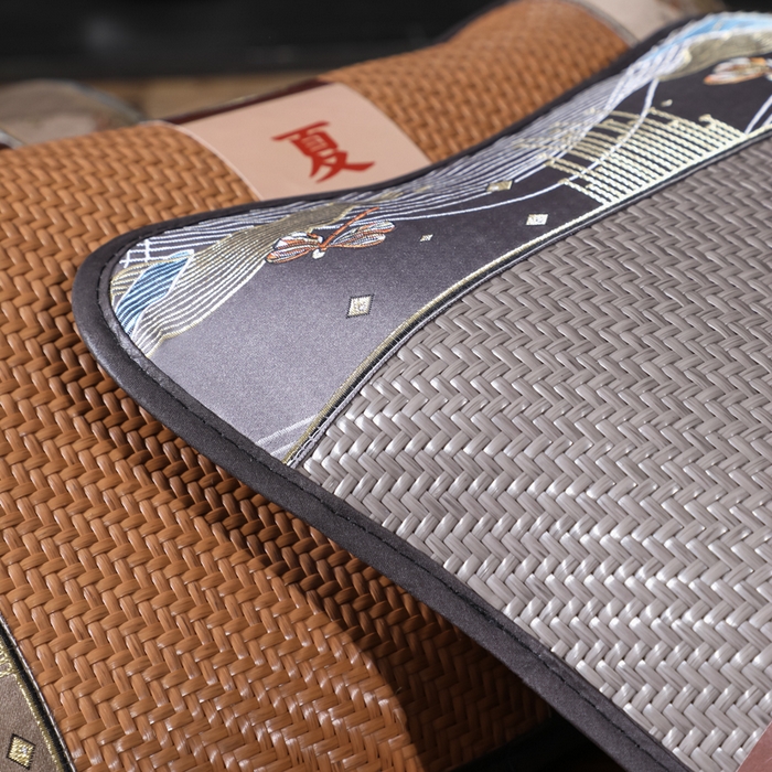 91家纺网 家纺一手货源 找家纺 （总）仁宇枕业 2026新款新品 蜻蜓戏水冰藤夏凉花草荞麦枕头枕芯