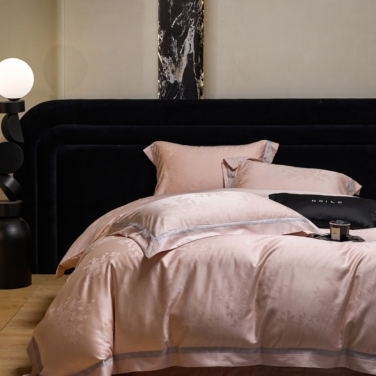 91家纺网 家纺一手货源 找家纺 JUICY 橘滋家纺 2026新款流光锦年暗纹提花天丝棉系列四件套 美第奇花园