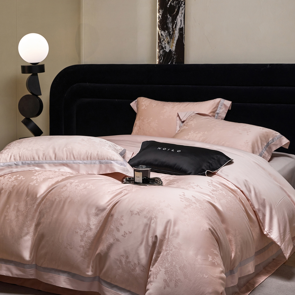 JUICY 橘滋家纺 2026新款流光锦年暗纹提花天丝棉系列四件套 美第奇花园