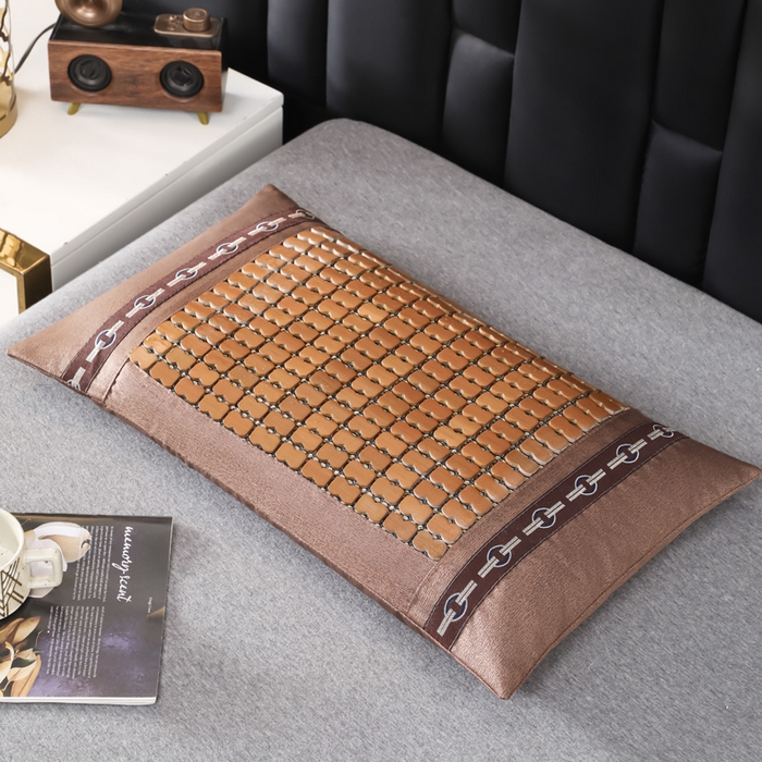 91家纺网 家纺一手货源 找家纺 （总）仁宇枕业 2026新款新品 竹炭方块竹席荞麦枕头夏凉枕头枕芯