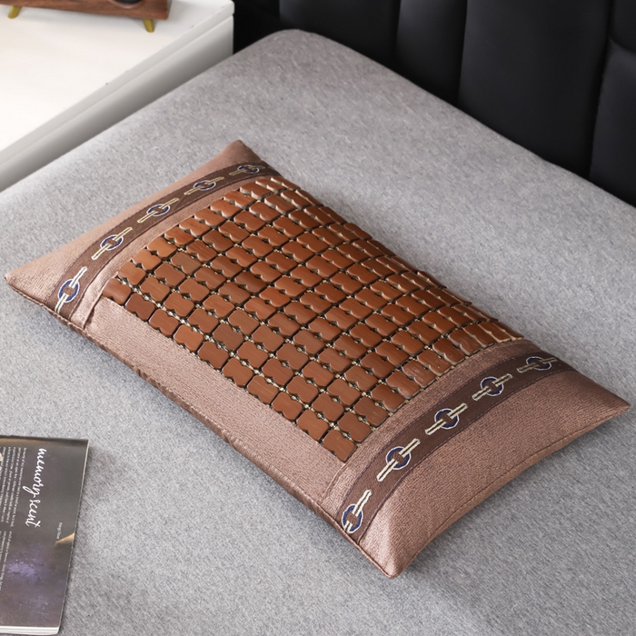 91家纺网 家纺一手货源 找家纺 （总）仁宇枕业 2026新款新品 竹炭方块竹席荞麦枕头夏凉枕头枕芯