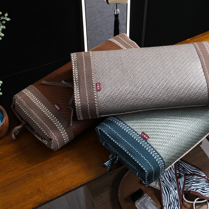 91家纺网 家纺一手货源 找家纺 （总）仁宇枕业 2026新款新品花边款野藤二合一夏凉花草荞麦枕头枕芯