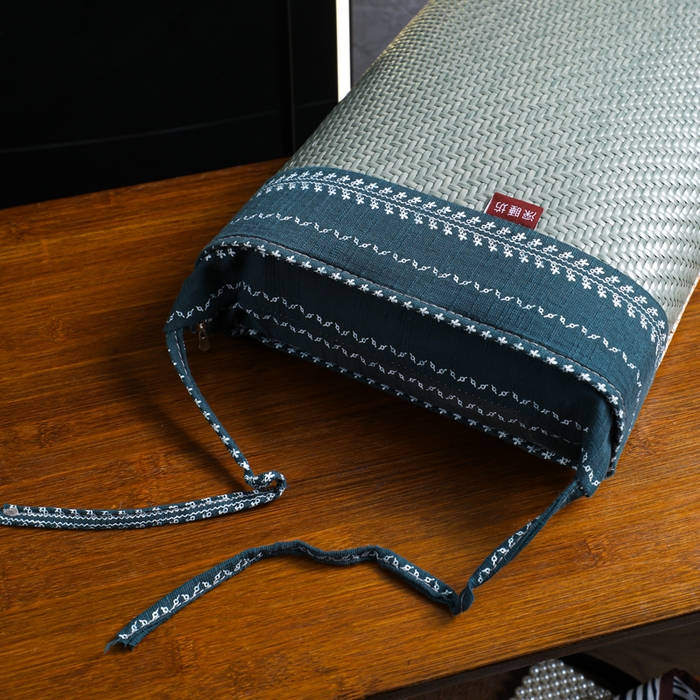 91家纺网 家纺一手货源 找家纺 （总）仁宇枕业 2026新款新品花边款野藤二合一夏凉花草荞麦枕头枕芯