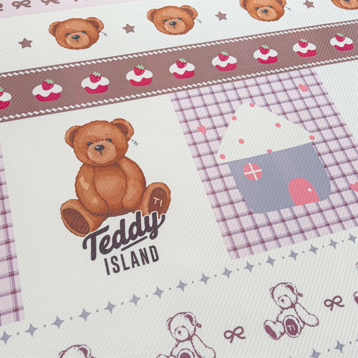 91家纺网 家纺一手货源 找家纺 慕木家纺 2026春夏新款泰迪冰丝席系列凉席席子空调软席平席和床笠 泰迪甜点 床笠款