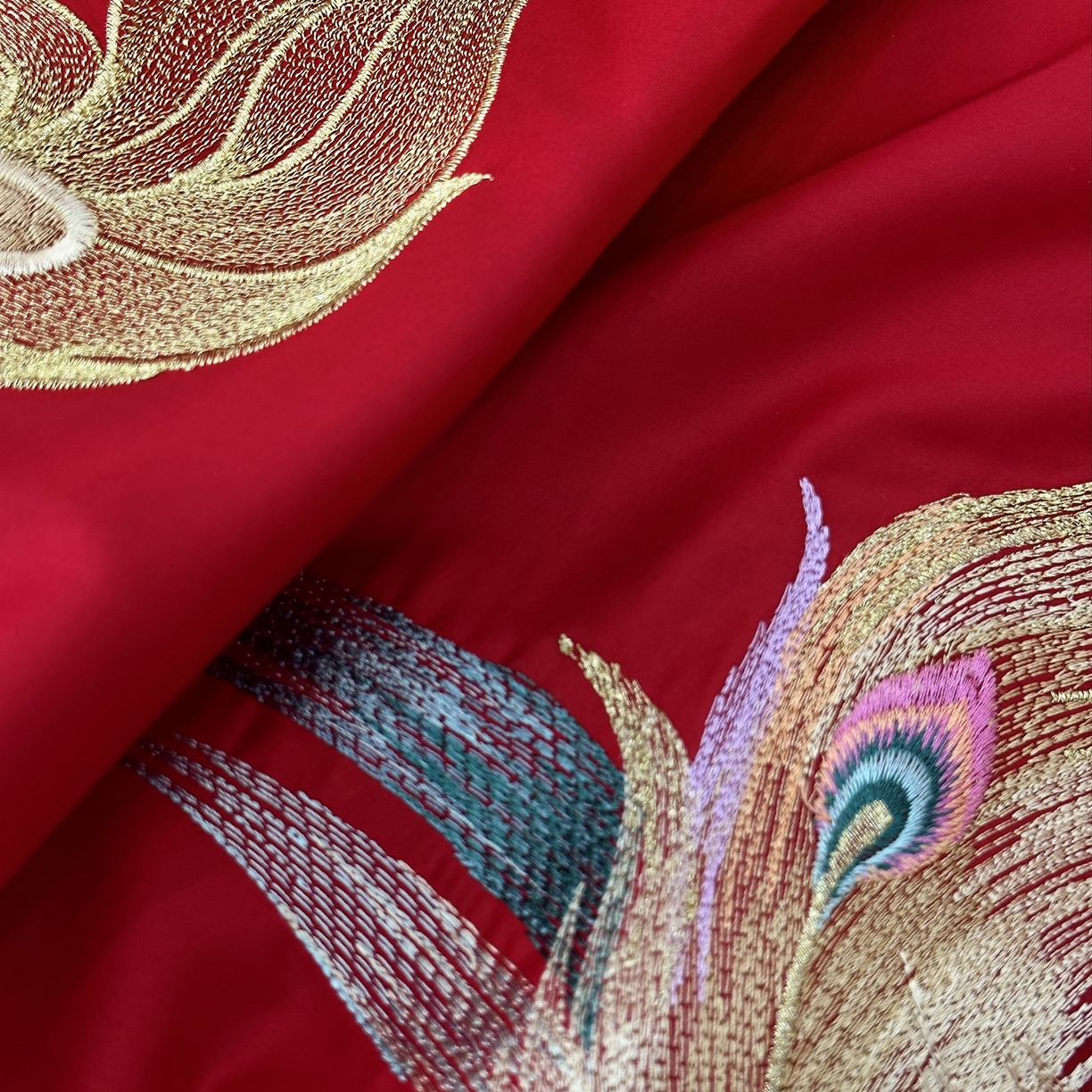 91家纺网 家纺一手货源 找家纺 JUICY 橘滋家纺 2026新款全棉提花高端婚庆刺绣传臻系列四件套多件套 龙华凤贵