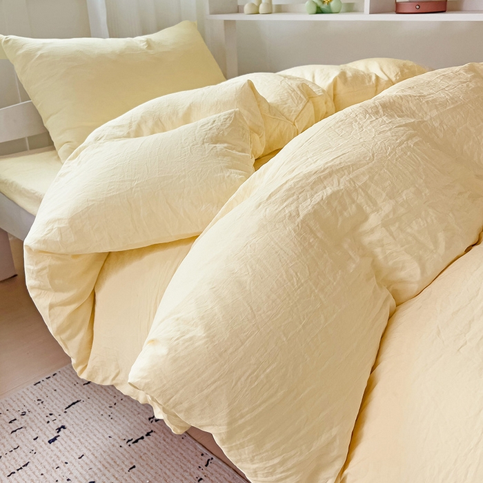 91家纺网 家纺一手货源 找家纺 （总）欧妮家纺 2025新款纯色水洗棉四件套学生宿舍床单被套三件套床上用品-【含买家秀】