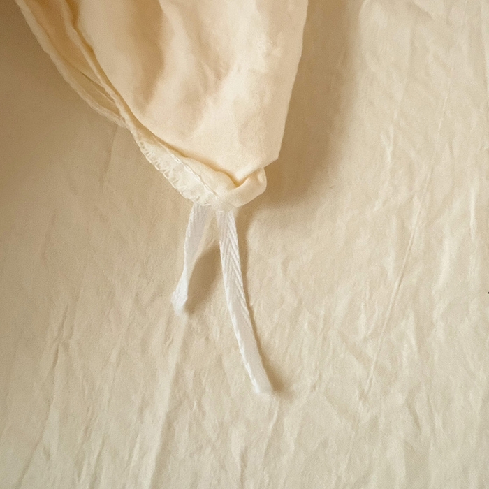 91家纺网 家纺一手货源 找家纺 欧妮家纺 2025新款纯色水洗棉四件套学生宿舍床单被套三件套床上用品-【含买家秀】 纯色-奶黄