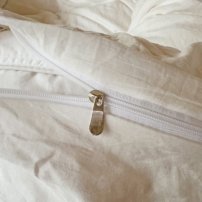 91家纺网 家纺一手货源 找家纺 欧妮家纺 2025新款纯色水洗棉四件套学生宿舍床单被套三件套床上用品-【含买家秀】 纯色-奶白