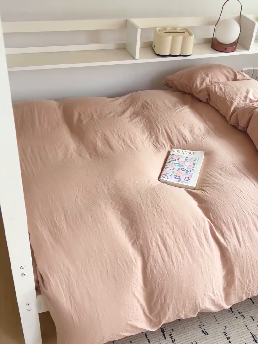 91家纺网 家纺一手货源 找家纺 欧妮家纺 2025新款纯色水洗棉四件套学生宿舍床单被套三件套床上用品-【含买家秀】 纯色-奶咖