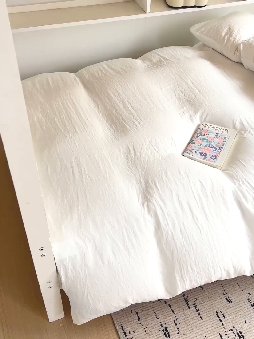 91家纺网 家纺一手货源 找家纺 欧妮家纺 2025新款纯色水洗棉四件套学生宿舍床单被套三件套床上用品-【含买家秀】 纯色-奶白