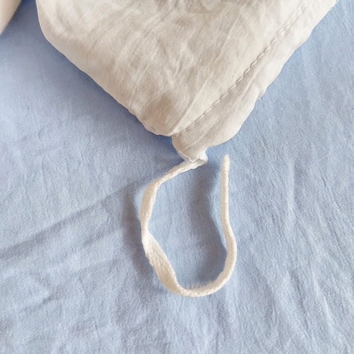 91家纺网 家纺一手货源 找家纺 欧妮家纺 2025新款纯色双拼水洗棉四件套学生宿舍上下铺床单被套三件套床上用品-【含买家秀】 双拼系列-白蓝