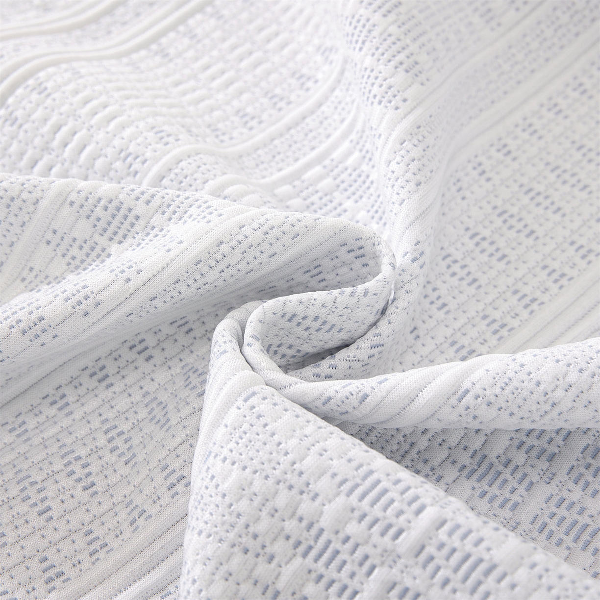 91家纺网 家纺一手货源 找家纺 共鸣沙发垫 2026新款冰豆豆沙发巾-几何人生系列 几何人生浅蓝