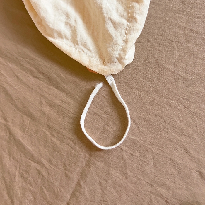 91家纺网 家纺一手货源 找家纺 欧妮家纺 2025新款纯色双拼水洗棉四件套学生宿舍上下铺床单被套三件套床上用品-【含买家秀】 双拼系列-奶黄咖