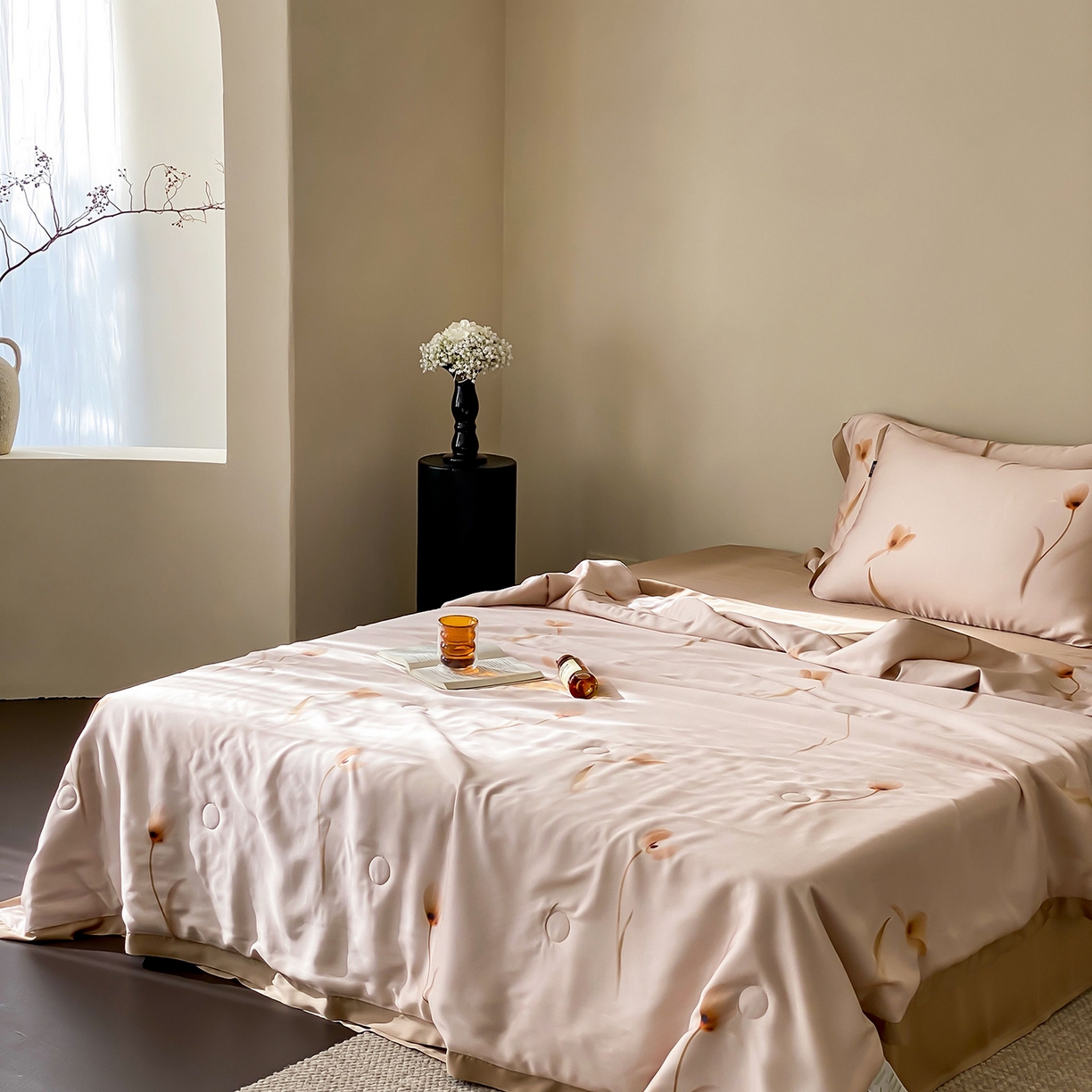 91家纺网 家纺一手货源 找家纺 （总）玉宇阁家居 2026新款60S兰精天丝印花夏被四件套