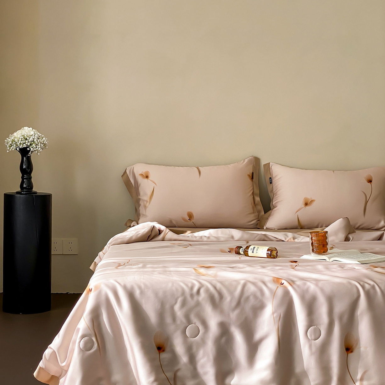 91家纺网 家纺一手货源 找家纺 （总）玉宇阁家居 2026新款60S兰精天丝印花夏被四件套