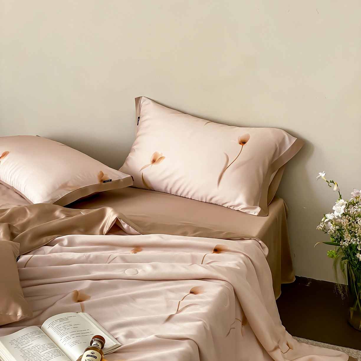 91家纺网 家纺一手货源 找家纺 （总）玉宇阁家居 2026新款60S兰精天丝印花夏被四件套