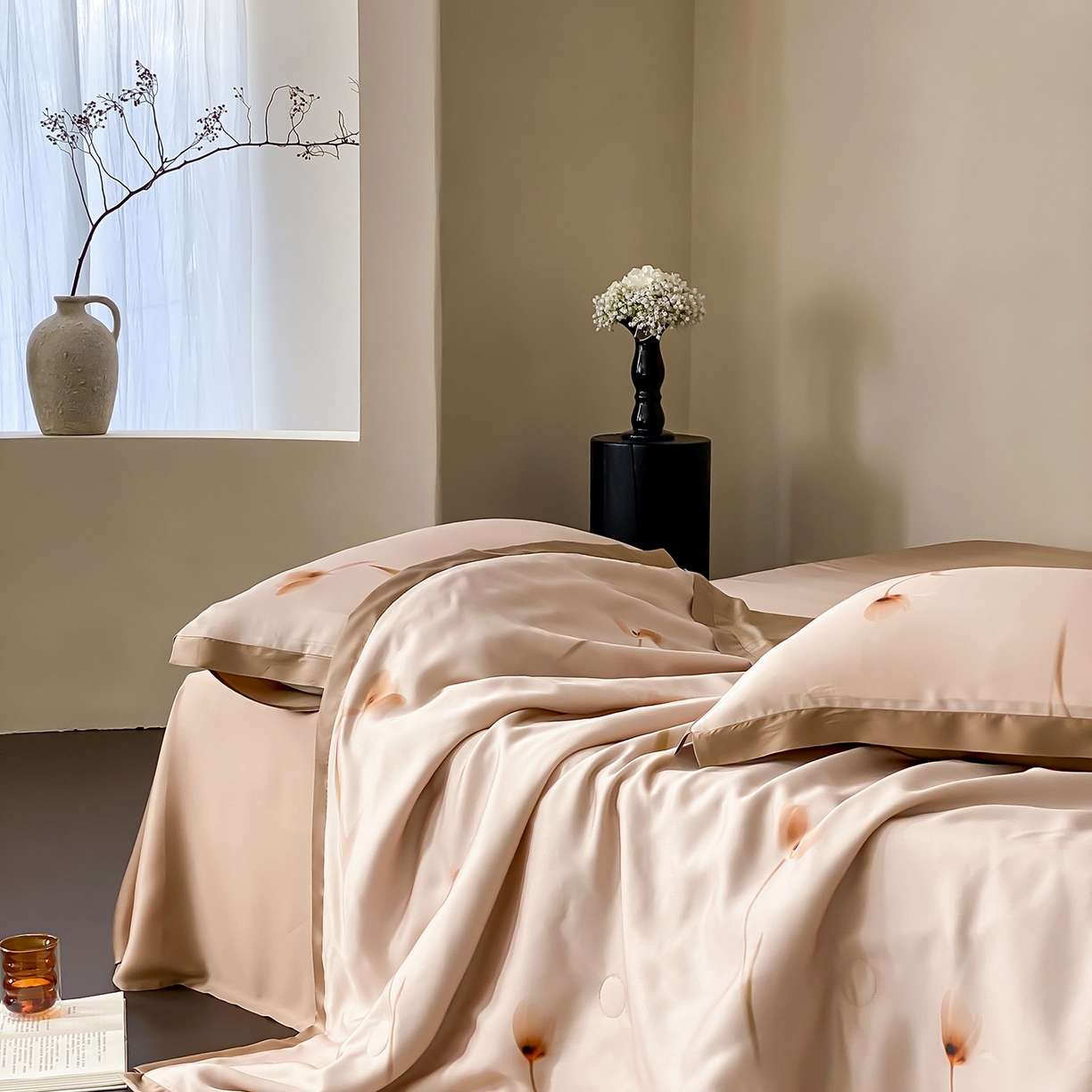 91家纺网 家纺一手货源 找家纺 （总）玉宇阁家居 2026新款60S兰精天丝印花夏被四件套