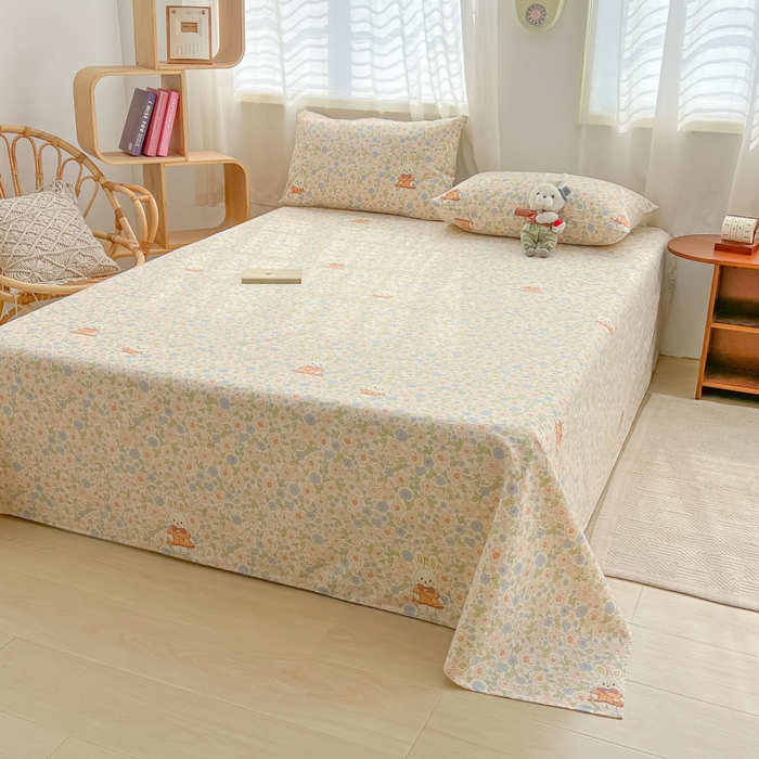 91家纺网 家纺一手货源 找家纺 （总）欧妮家纺 2025新款原棉老粗布床单被单夏季凉席三件套-三枚缎系列