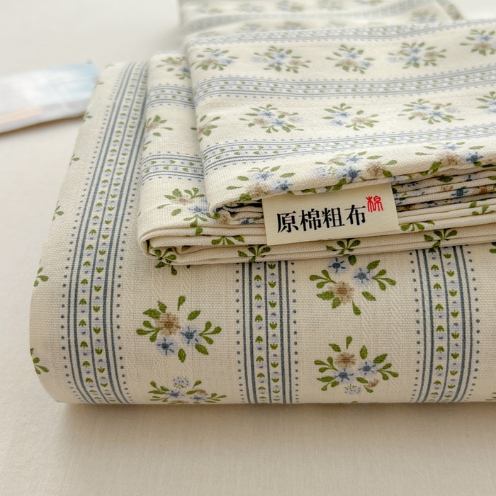 91家纺网 家纺一手货源 找家纺 （总）欧妮家纺 2025新款原棉老粗布床单被单夏季凉席三件套-三枚缎系列