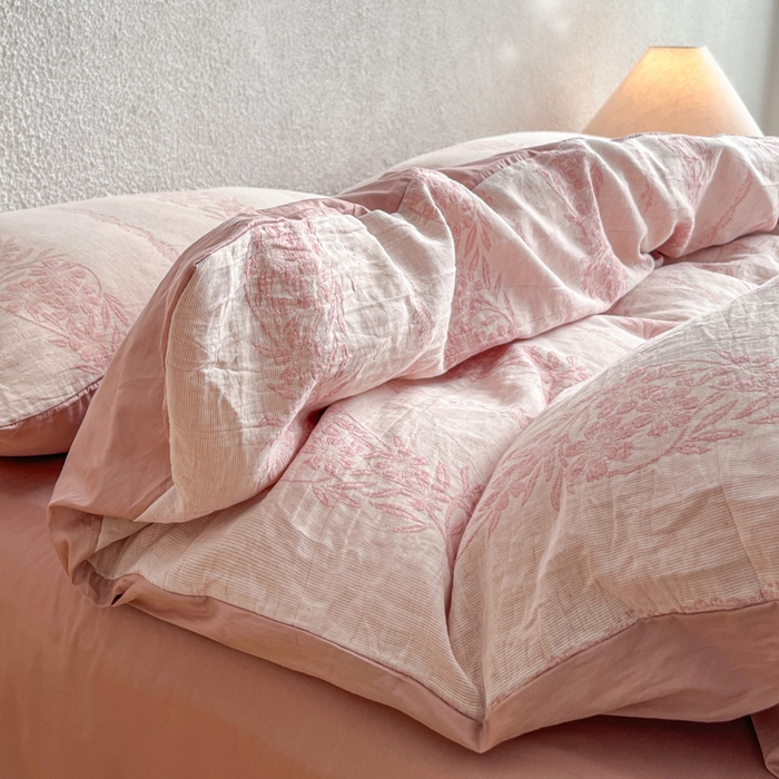 91家纺网 家纺一手货源 找家纺 （总）恋人优选 2026新款全棉纯棉三层提花四件套