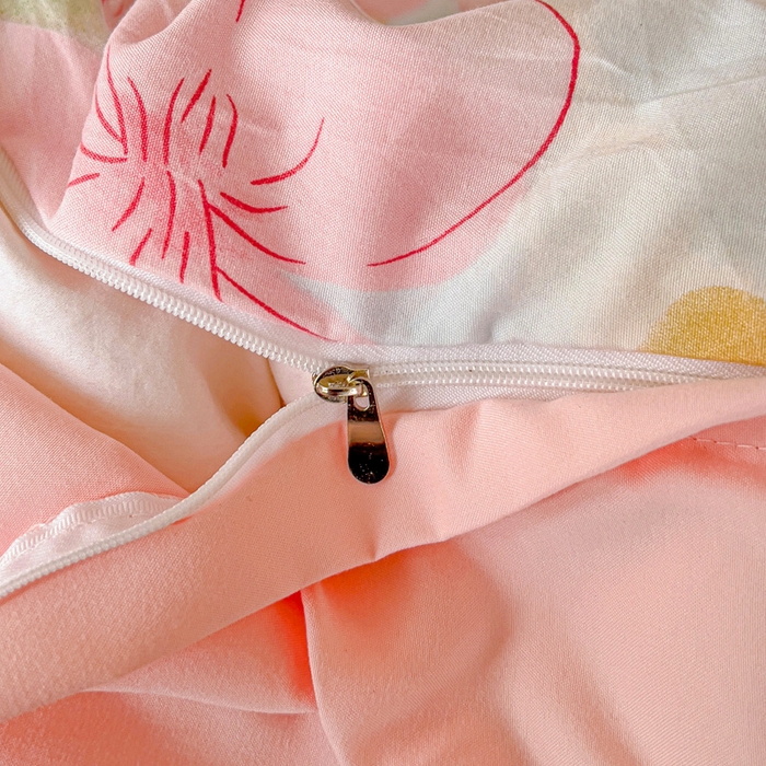 91家纺网 家纺一手货源 找家纺 欧妮家纺 2025新款AB版印花水洗棉四件套系列卡通床单被套学生宿舍床上三件套-提供买家秀 花岛