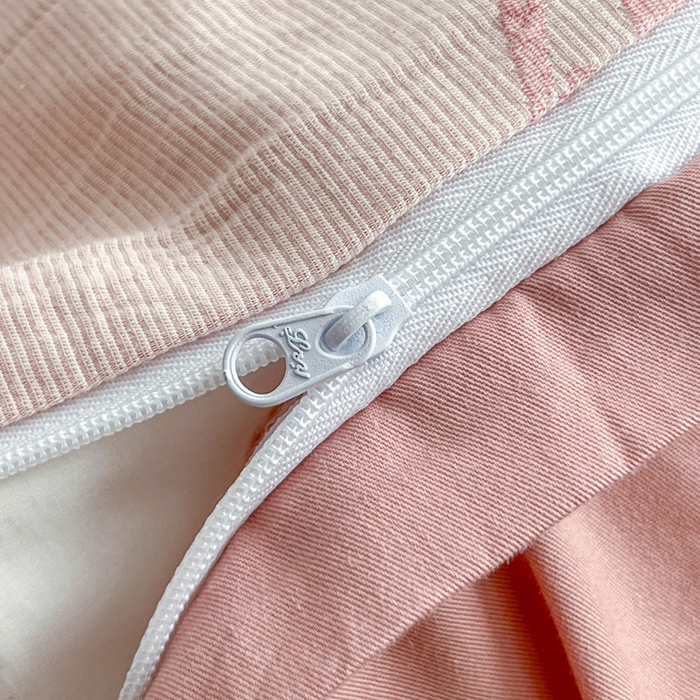 91家纺网 家纺一手货源 找家纺 恋人优选 2026新款全棉纯棉三层提花四件套 花蔓吟-粉