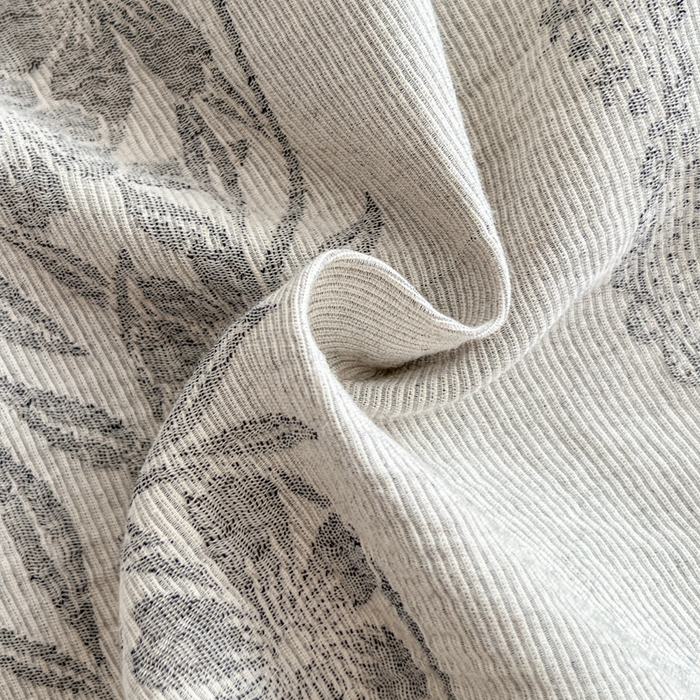 91家纺网 家纺一手货源 找家纺 恋人优选 2026新款全棉纯棉三层提花四件套 花蔓吟-灰