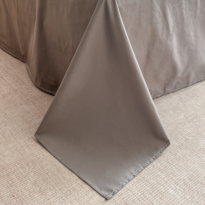 91家纺网 家纺一手货源 找家纺 恋人优选 2026新款全棉纯棉三层提花四件套 花蔓吟-灰