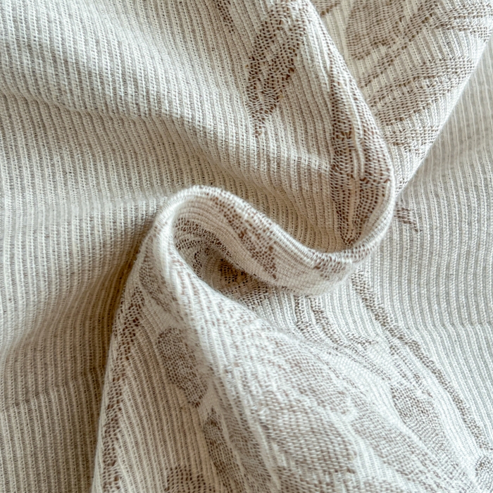 91家纺网 家纺一手货源 找家纺 恋人优选 2026新款全棉纯棉三层提花四件套 花蔓吟-咖