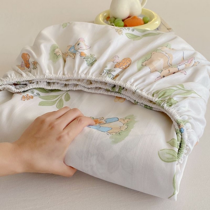 91家纺网 家纺一手货源 找家纺 （总）欧妮家纺 2025新款老粗布单床笠原棉粗布床笠夏季凉席枕套三件套-三枚缎系列