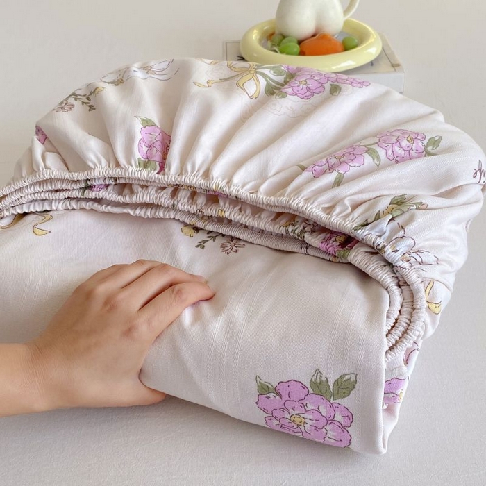 91家纺网 家纺一手货源 找家纺 （总）欧妮家纺 2025新款老粗布单床笠原棉粗布床笠夏季凉席枕套三件套-三枚缎系列