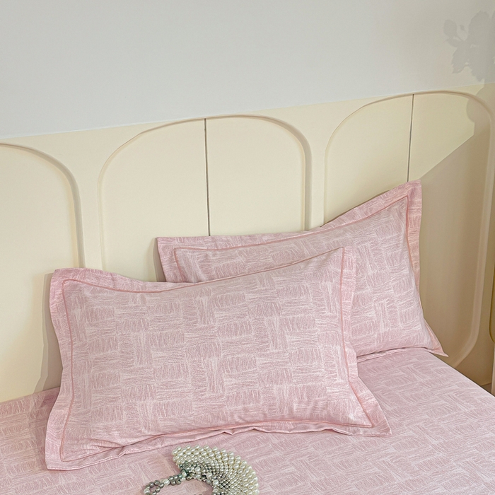 91家纺网 家纺一手货源 找家纺 凌鼎 2026新款喷气加厚磨毛四件套系列1都市新贵粉