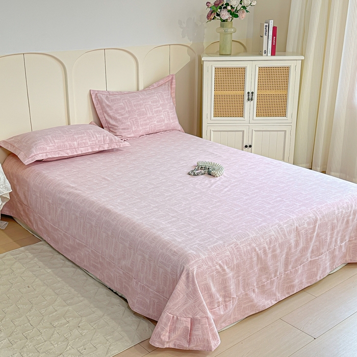 91家纺网 家纺一手货源 找家纺 凌鼎 2026新款喷气加厚磨毛四件套系列1都市新贵粉