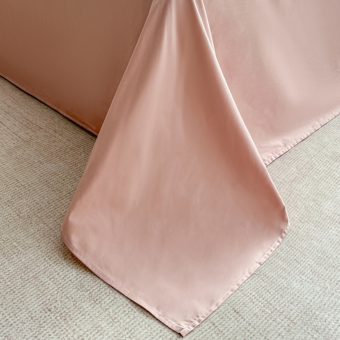 91家纺网 家纺一手货源 找家纺 恋人优选 2026新款全棉纯棉三层提花四件套 茎叶时光-粉