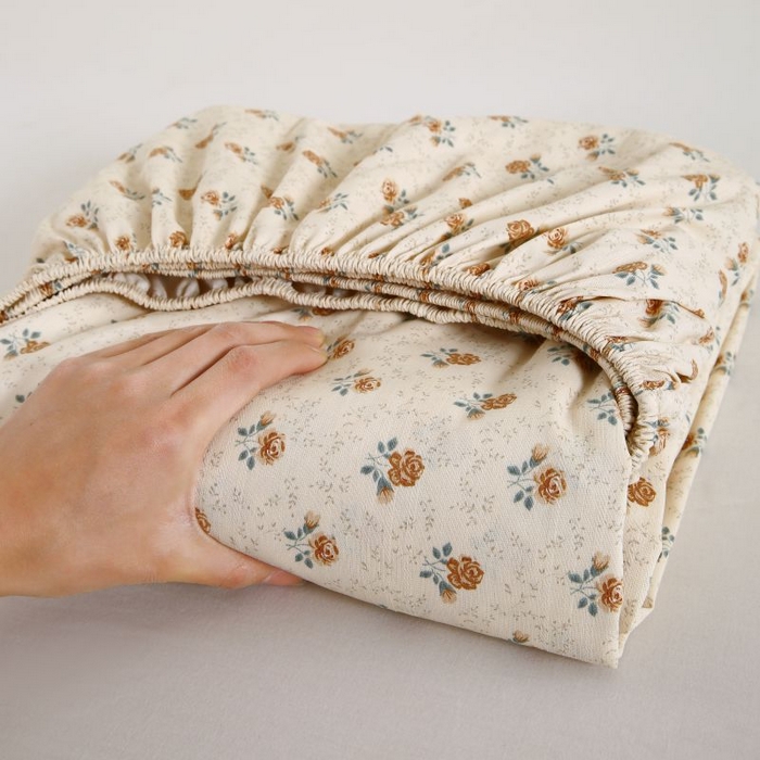 91家纺网 家纺一手货源 找家纺 （总）欧妮家纺 2025新款老粗布单床笠原棉粗布床笠夏季凉席枕套三件套-三枚缎系列