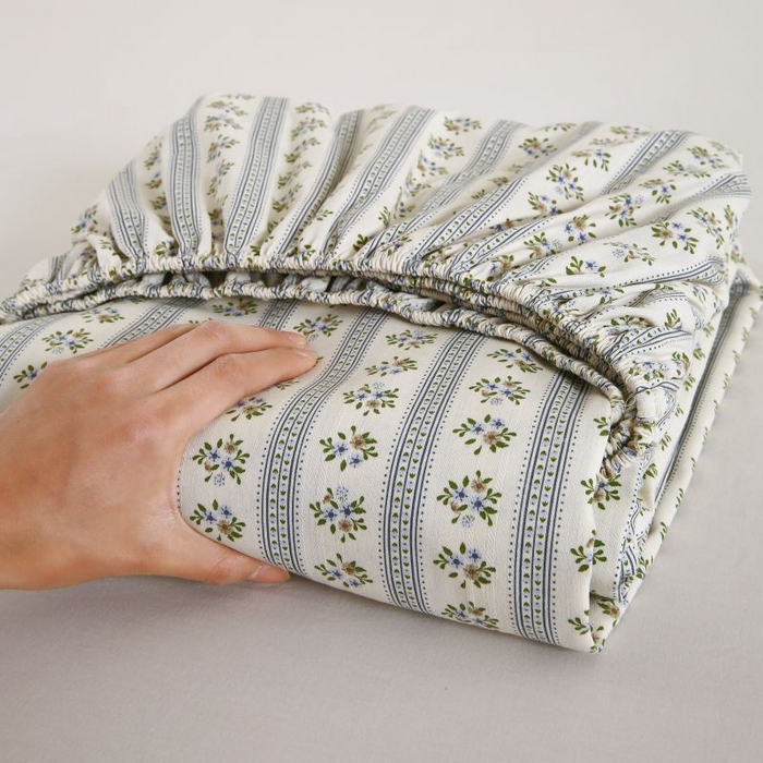 91家纺网 家纺一手货源 找家纺 （总）欧妮家纺 2025新款老粗布单床笠原棉粗布床笠夏季凉席枕套三件套-三枚缎系列