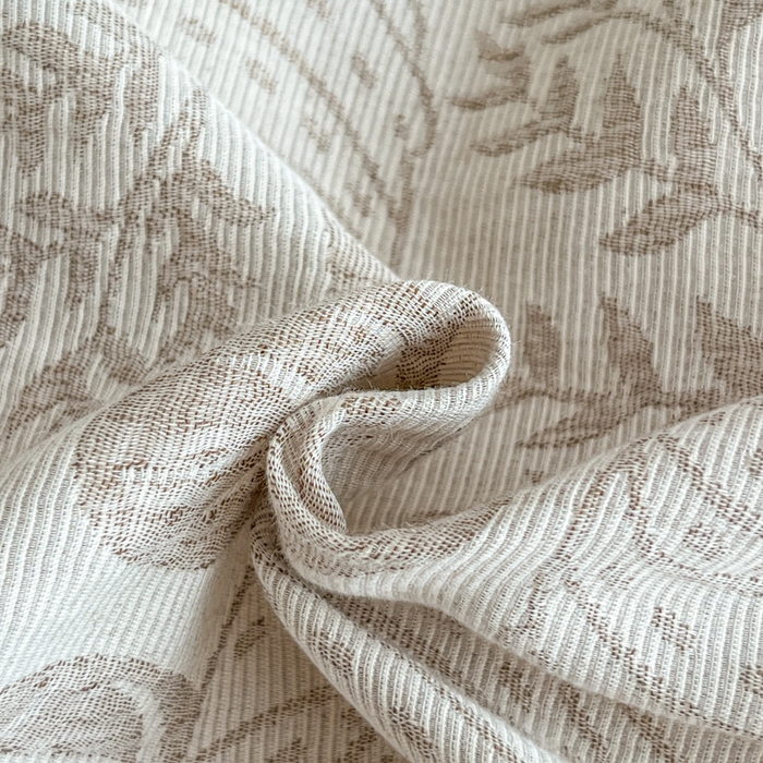 91家纺网 家纺一手货源 找家纺 恋人优选 2026新款全棉纯棉三层提花四件套 茎叶时光-咖