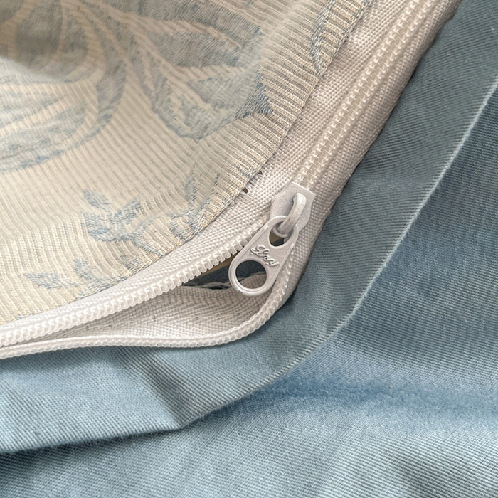 91家纺网 家纺一手货源 找家纺 恋人优选 2026新款全棉纯棉三层提花四件套 茎叶时光-兰