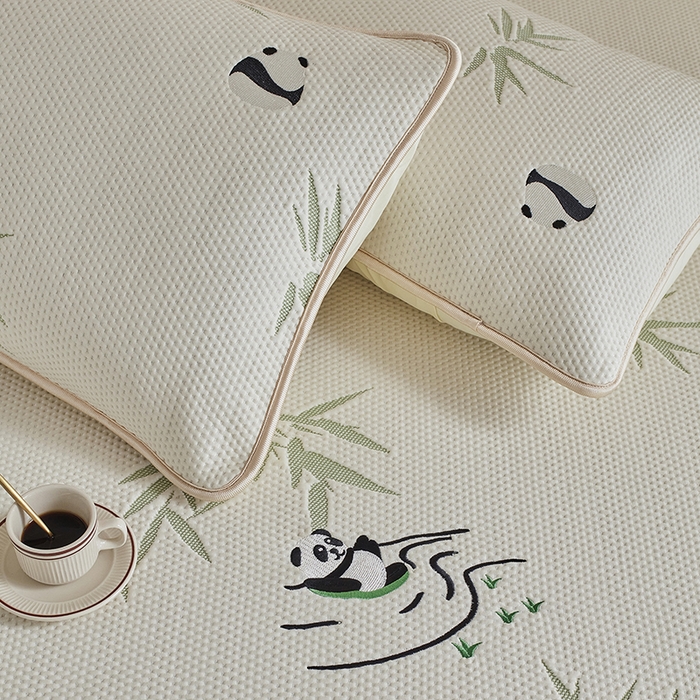 91家纺网 家纺一手货源 找家纺 （总）千朵森 2026新款冰岛冰感丝绿野仙踪床笠款凉席三件套