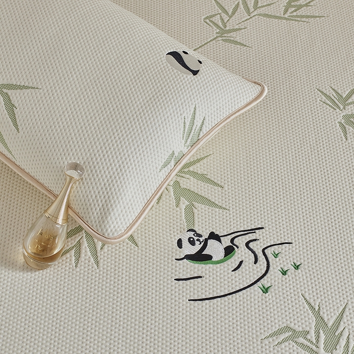 91家纺网 家纺一手货源 找家纺 千朵森 2026新款冰岛冰感丝绿野仙踪床笠款凉席三件套 绿野仙踪-浅米黄