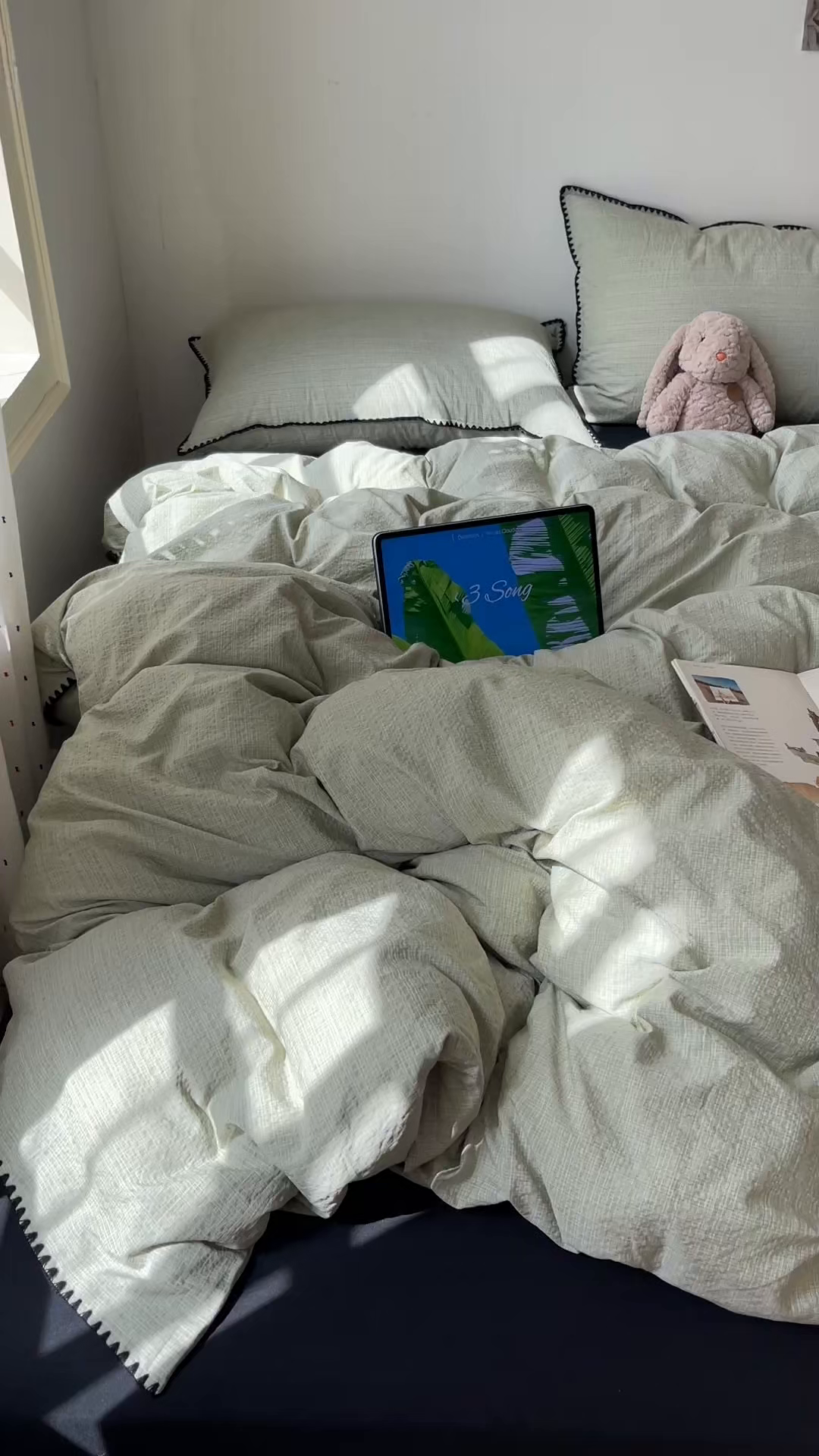 91家纺网 家纺一手货源 找家纺 凯洛奇 2026新款色织阳离子贝壳边四件套 阳离子-青禾