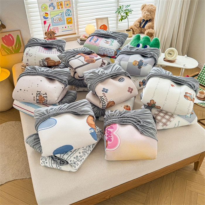 91家纺网 家纺一手货源 找家纺 （总）慕木家纺 2026春夏新款泰迪冰丝席系列凉席席子空调软席平席和床笠